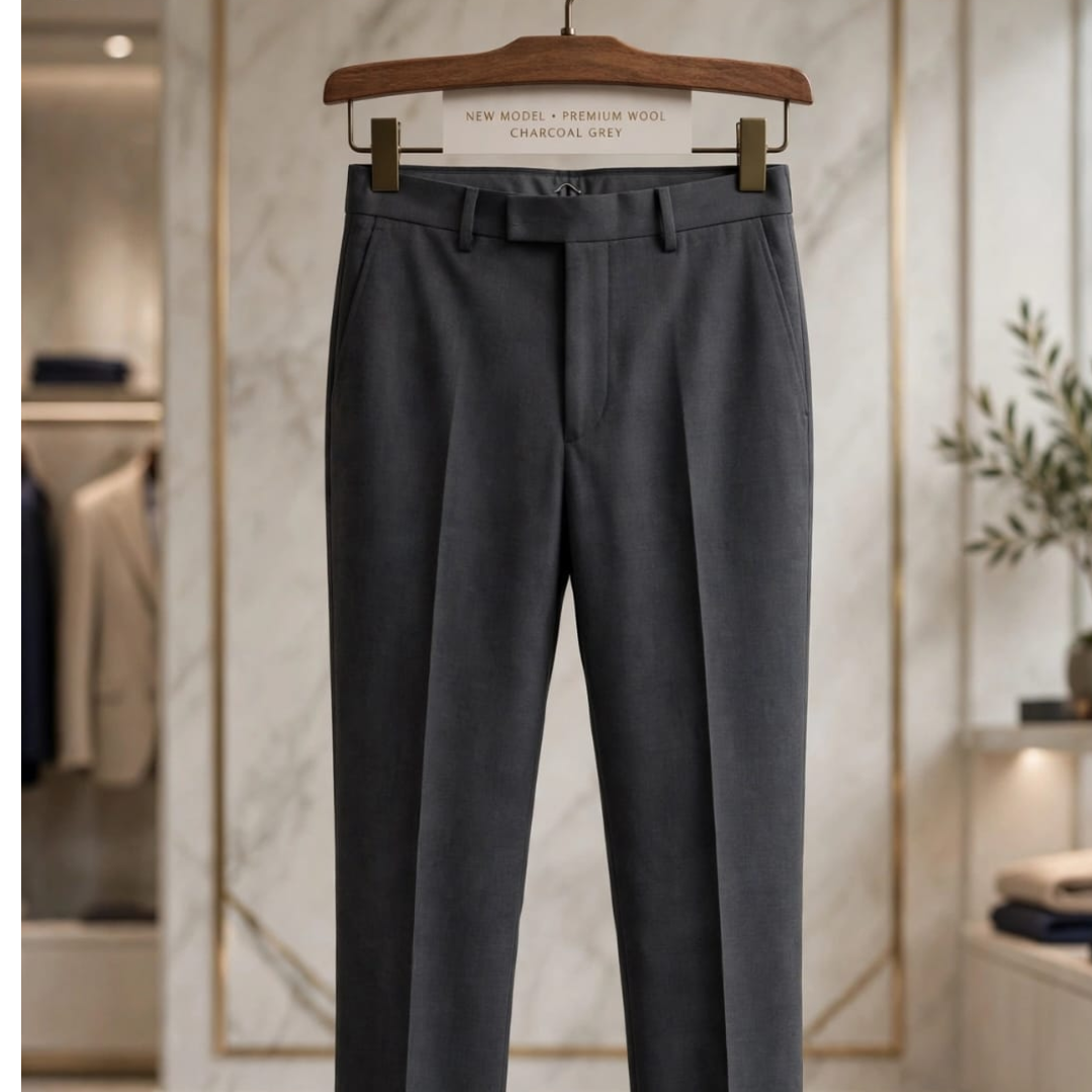 Men’s Charcoal Grey Formal Pants